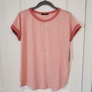 Pink Clover Striped Knit Tee